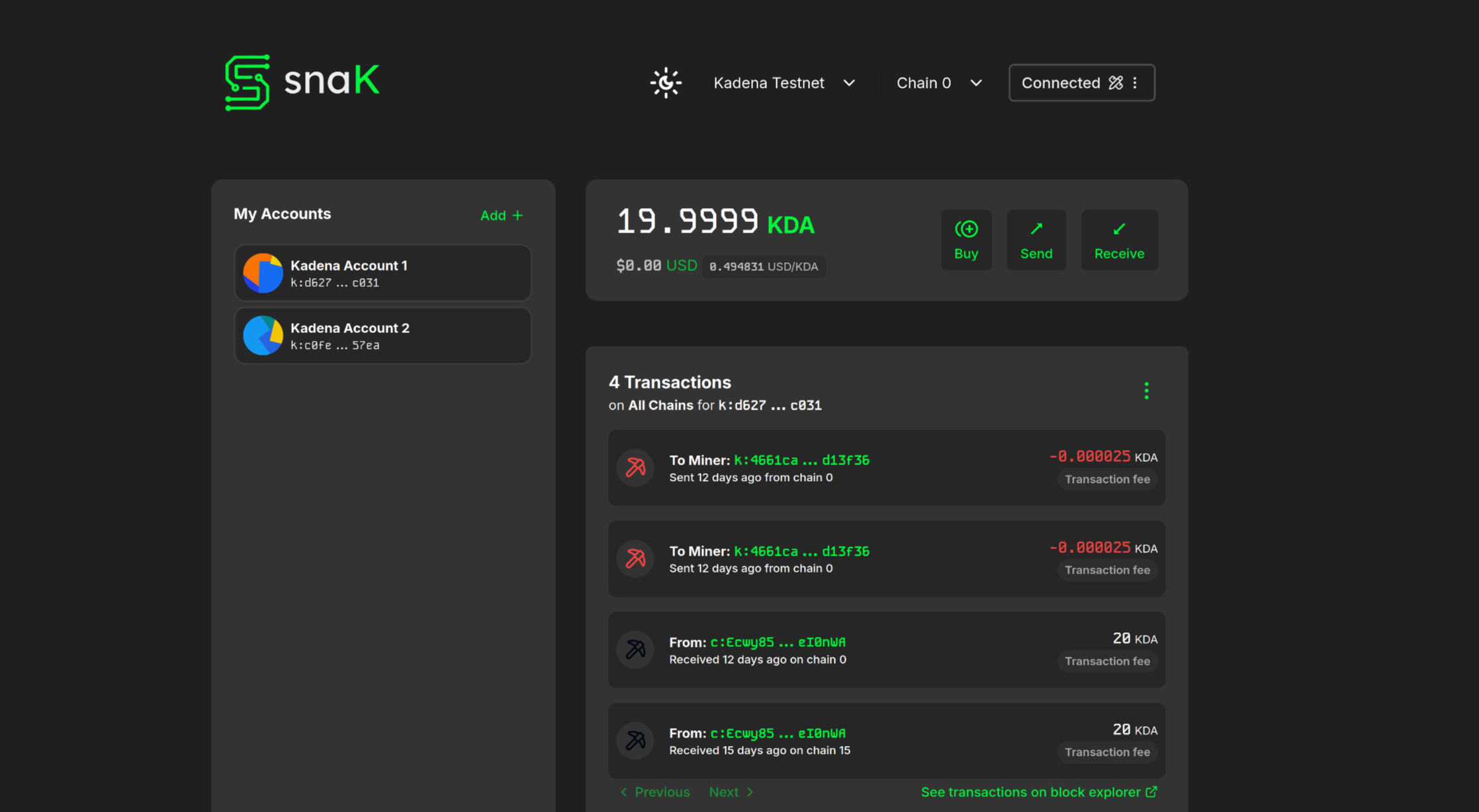snaK MetaMask Snap
